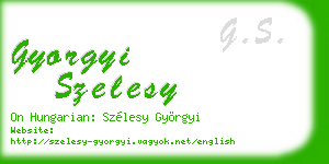 gyorgyi szelesy business card